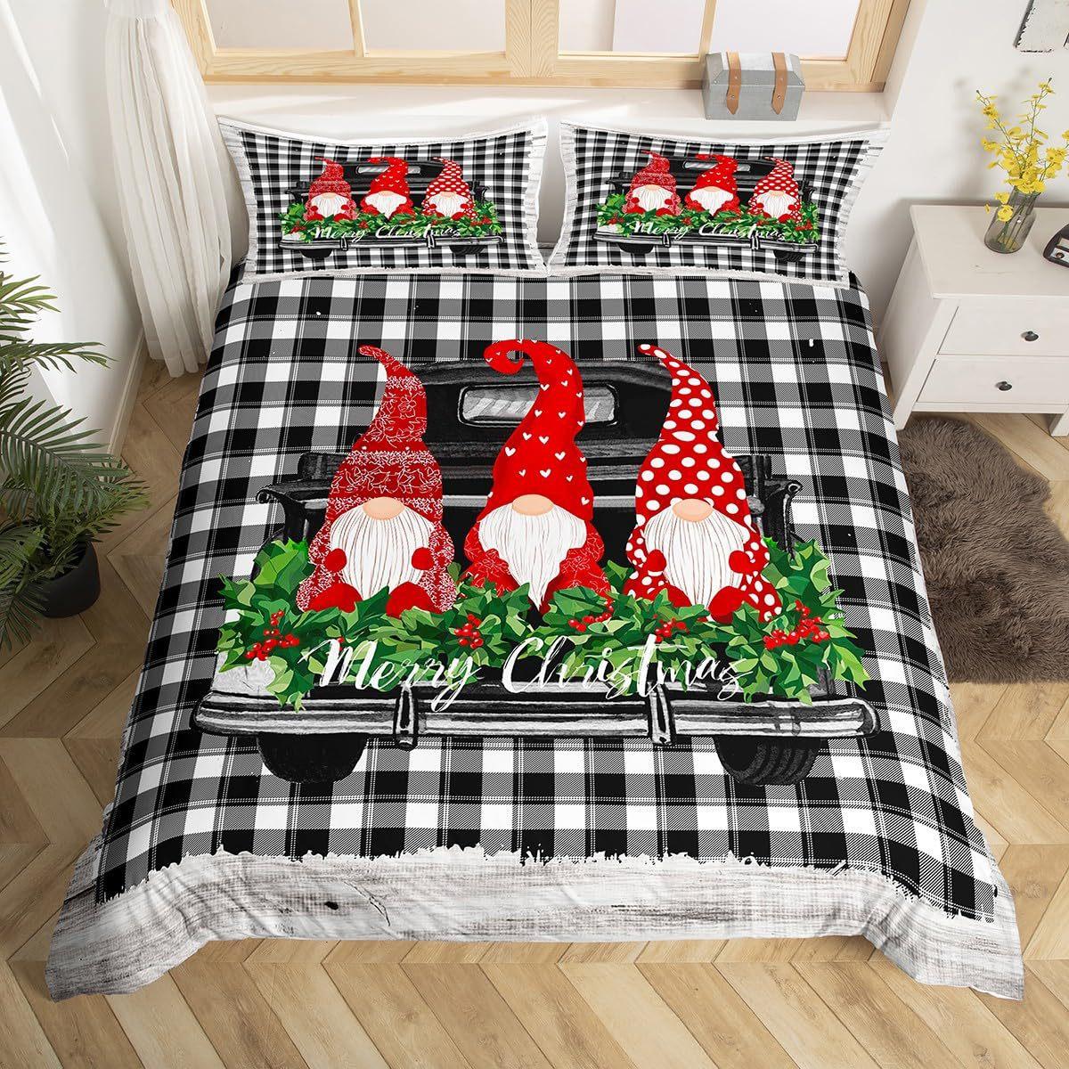 Christmas-themed Down Comforter Set Bedding Set 3-piece Duvet Cover Set 135*200cm