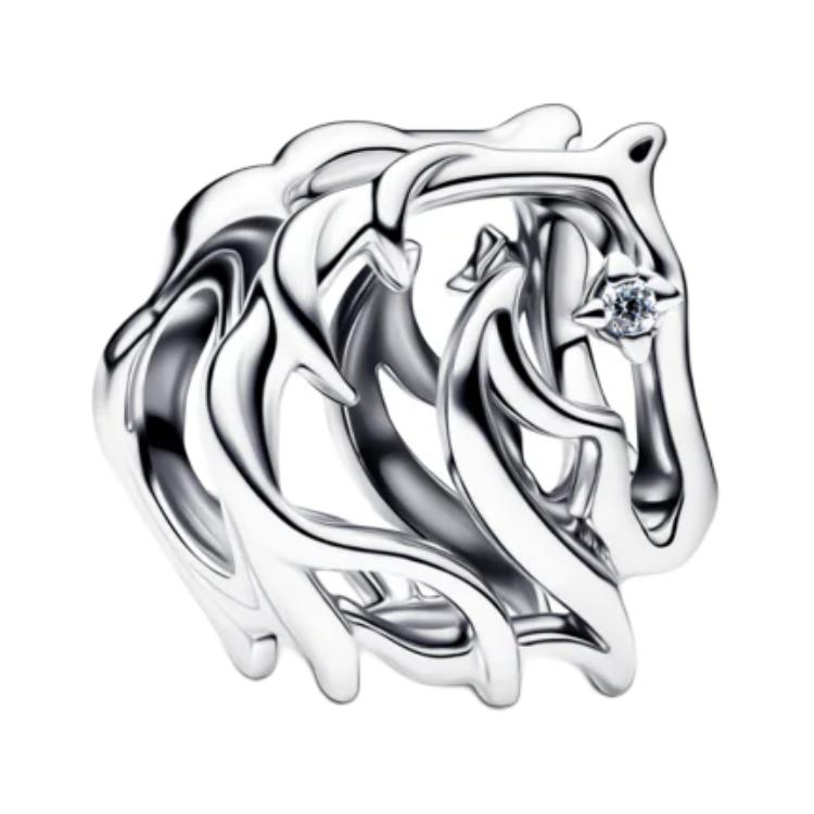 Pandora Horse Design Sterling Silver Pendant Women jewelry 794430C01 Box