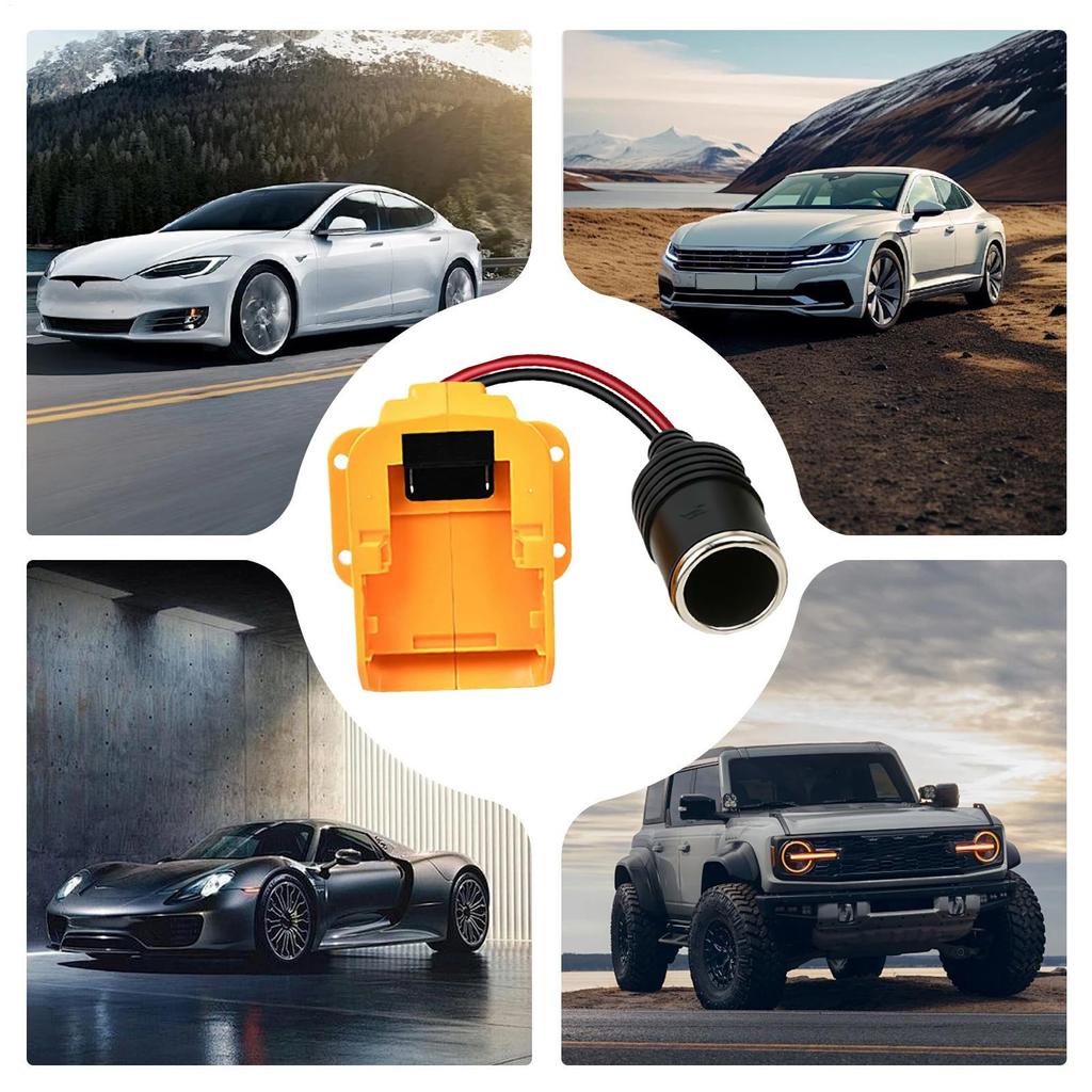 Car Adapter 18V-20V Charging Plug Socket Female Car Socket Adapter For Trailer RV Truck Automotive Sedan Pickup Smartphone