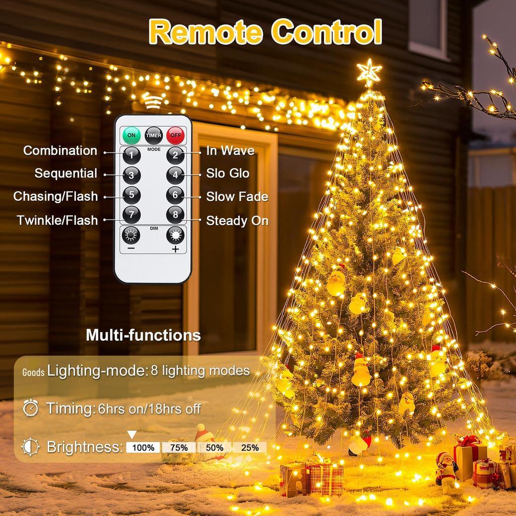 Remote-Control LED Copper Wire Lights - Creative Modern Design