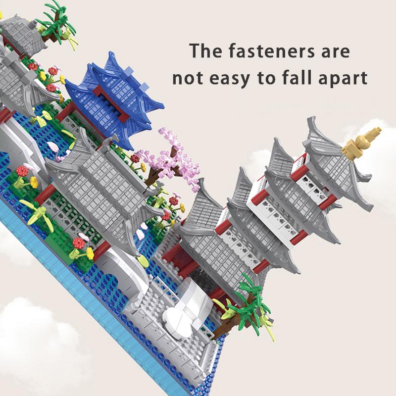 Hangzhou West Lake Micro Particle Children's Assembly Building Blocks, Toy Models Accessories, Children's Toys