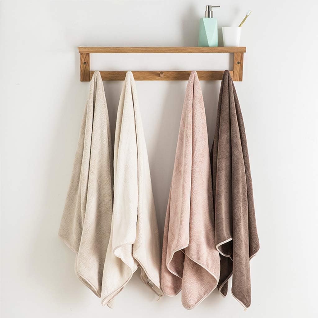 Bath Towel Set, Pack of 2 Luxury Microfiber Large Bath Sheet Towels Super Soft Absorbent and Quick Dry for Sauna and Spa Brown