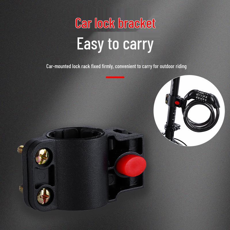 Five-Digit Combination Cable Lock for Bicycles and E-Bikes - Anti-Theft Steel Loop Lock for Mountain Bikes