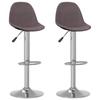 Day and Night - Day and Night Kitchen Stools 2 Units Taupe Gray Fabric