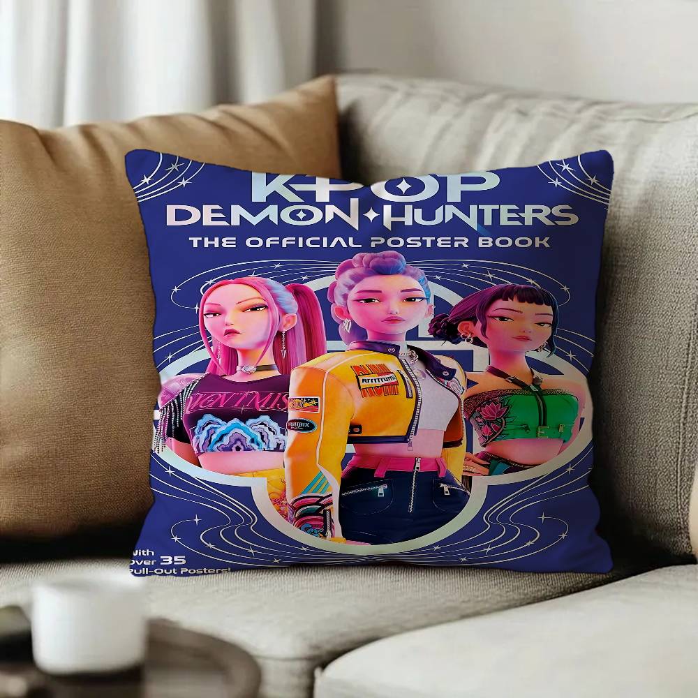 Anime Kpop DDemon GHunte pillow cover sofa cushion cover home room decoration children gift