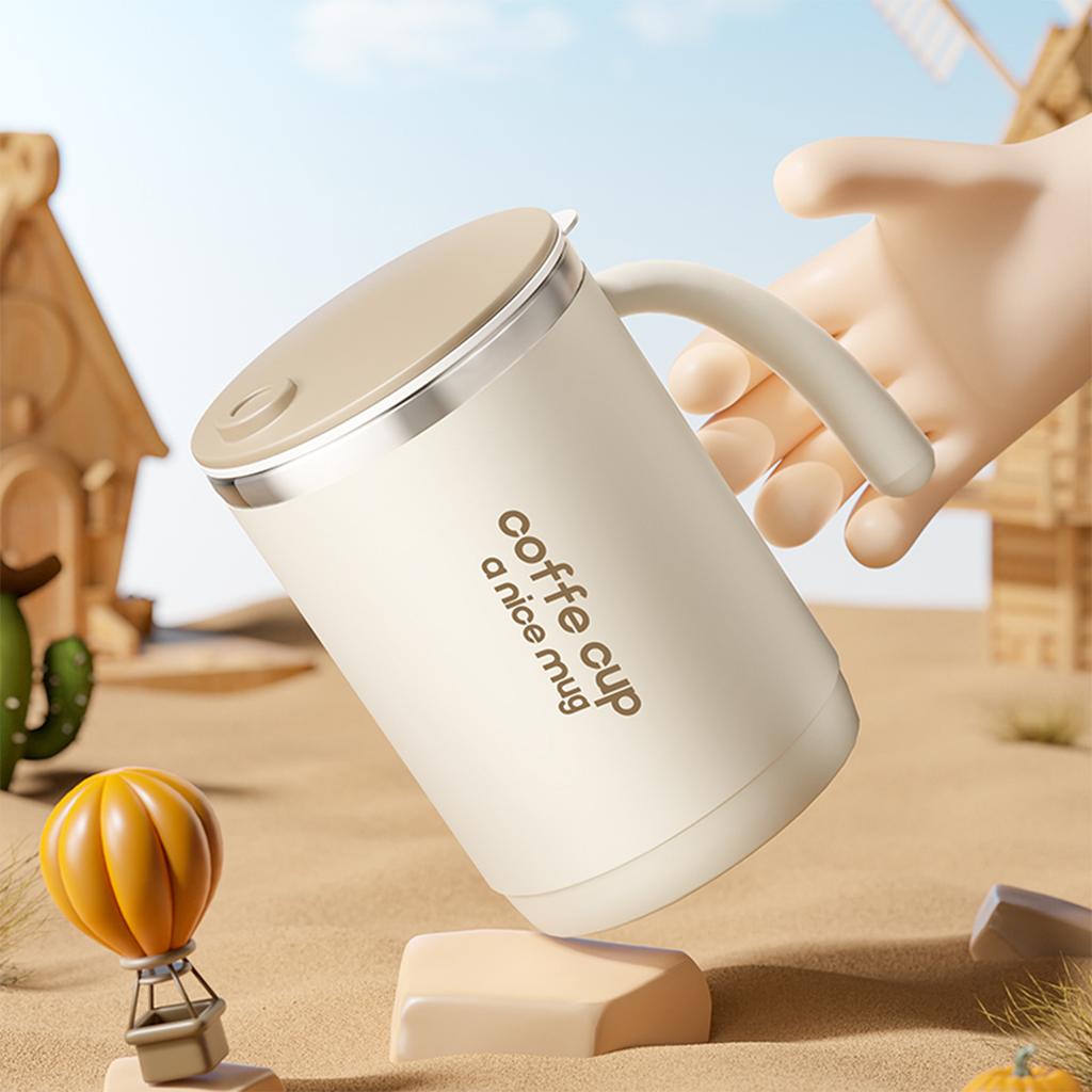 500ML Thermal Cup  304 Stainless Steel Double-layer Coffee Mug Cold And Hot Resistant Water Cup Sealed Milk Coffee Cup Drinkware