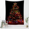 Tapisserie murale colorée pour sapin de Noël, tapisserie hippie, sorcellerie, art abstrait, esthétique, décoration de chambre, de vacances, pour la maison