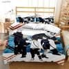 Carton Anime Jujutsu Kaisen 4 Season Bedding Set Print With Pillowcase Bed Duvet Cover Soft Single Double Queen Super King Size