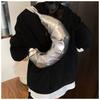 Spring Fashion Casual Premium Texture Design Pleated Dumpling Handbag Temperament Shoulder Armpit Bag