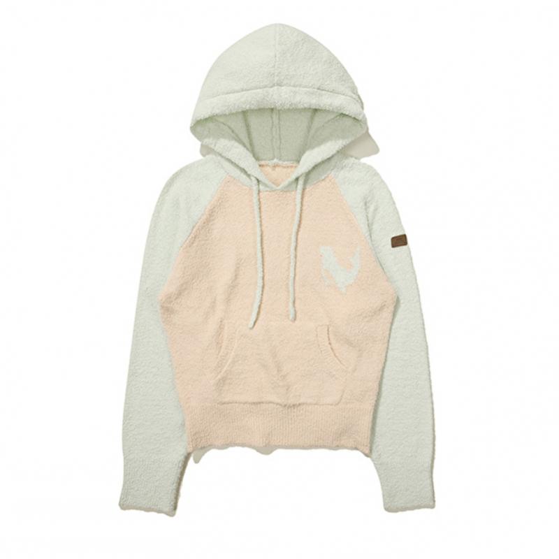 Teddy Frozen Block Hoodie  Light Pink 