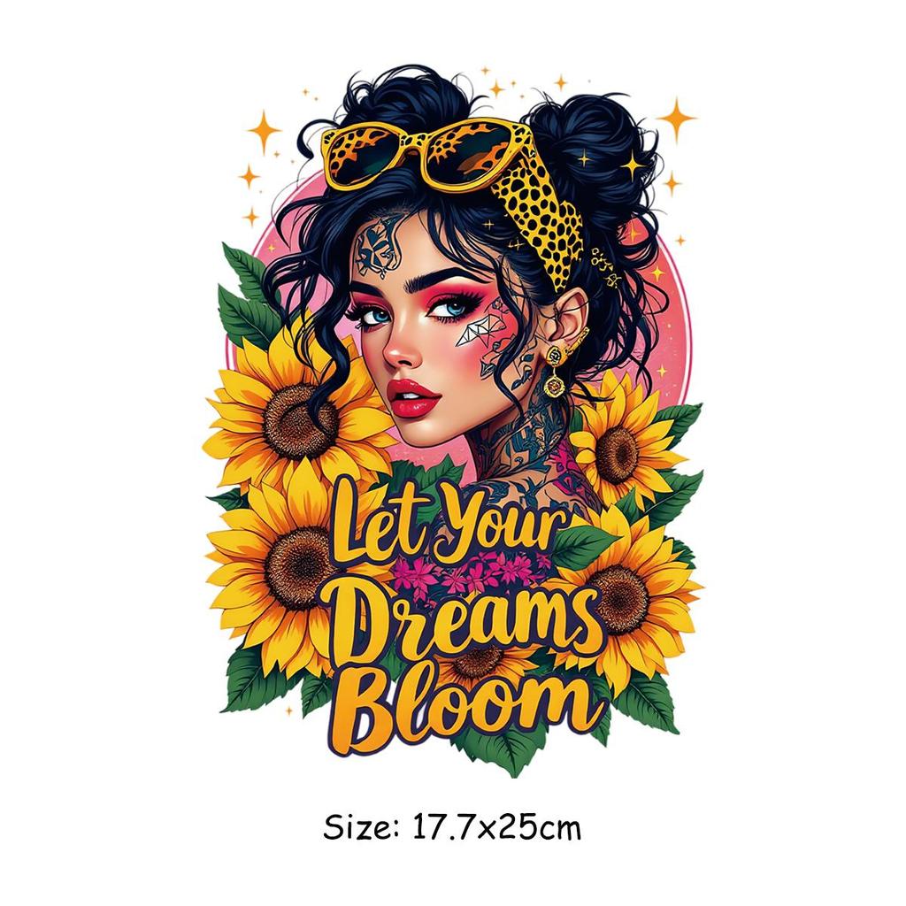 Cool Girl Aufbügeltransfer Hoodies DIY Basteln Kleideraufkleber Hitzepresse Applikation T-Shirt Aufnäher Kleidung Thermopatch