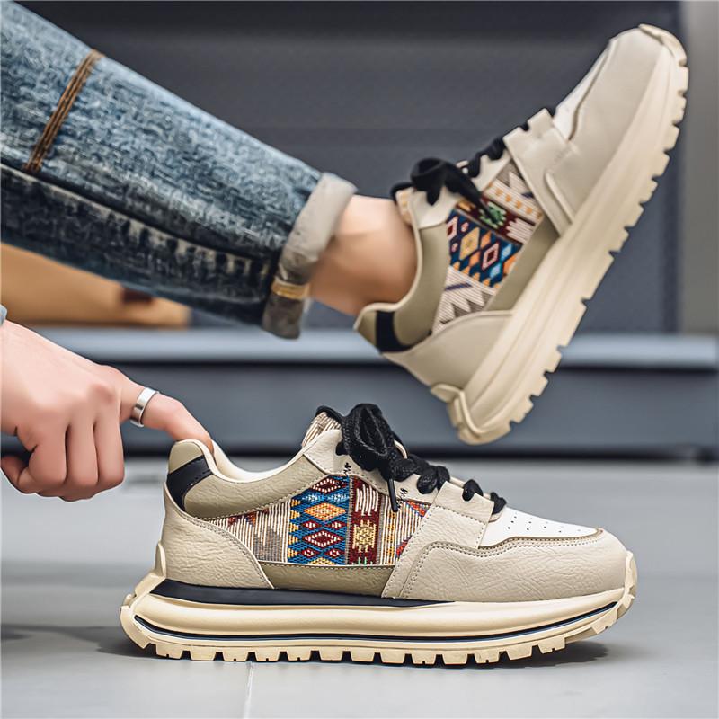New Spring and Autumn Thick-soled Heightening Casual Youth Running Sneakers Korean Version Personalized Ins Daddy Trendy Shoes