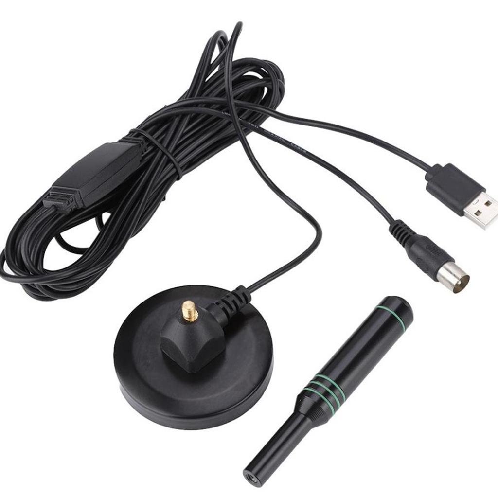 Digital TV Antenna 16.4ft 4K 1080P Thin Light Indoor HDTV Antenna with Magnetic Base for Home and