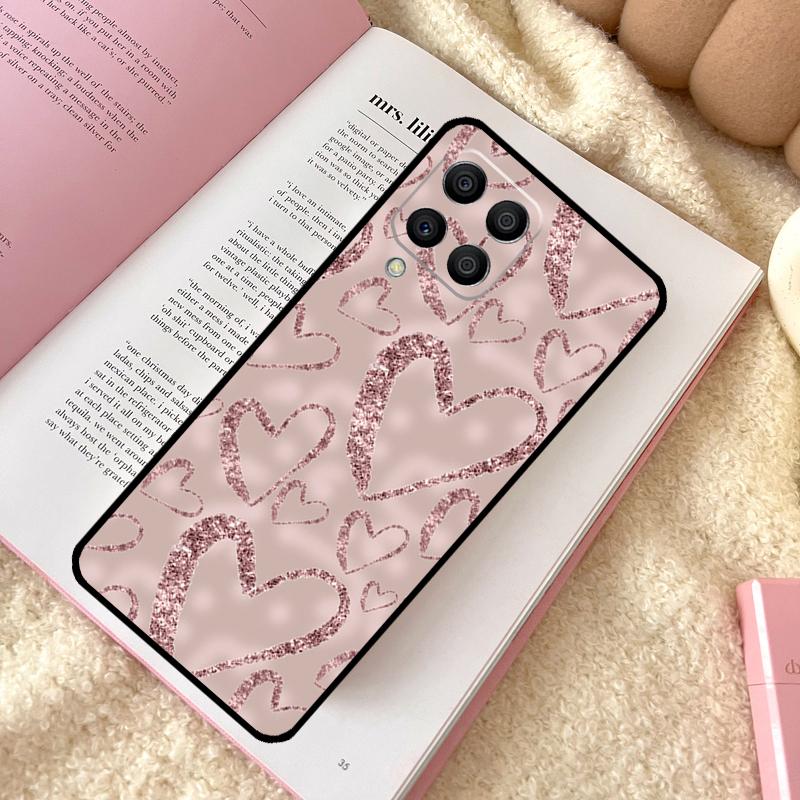 Love Rose Gold Style Case For Samsung Galaxy M31 M13 M11 M12 M14 M15 M06 M16 M36 M56 M53 M32 M52 M35 M55 M34 M54