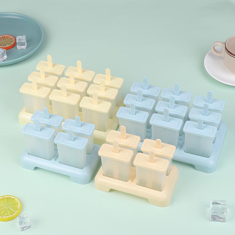 Iskrem Popsicle Form DIY Iskremmaskin Hjemmelaget Isboks Med Plastpinne Ispinneform Isbitbrett Kjøkkenredskaper