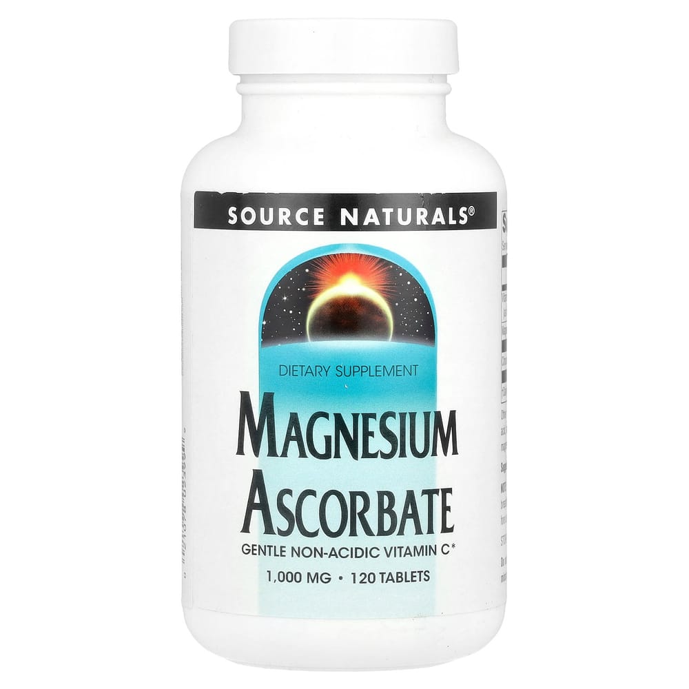 Source Naturals Magnesium Ascorbate 1000mg 120 Tablets