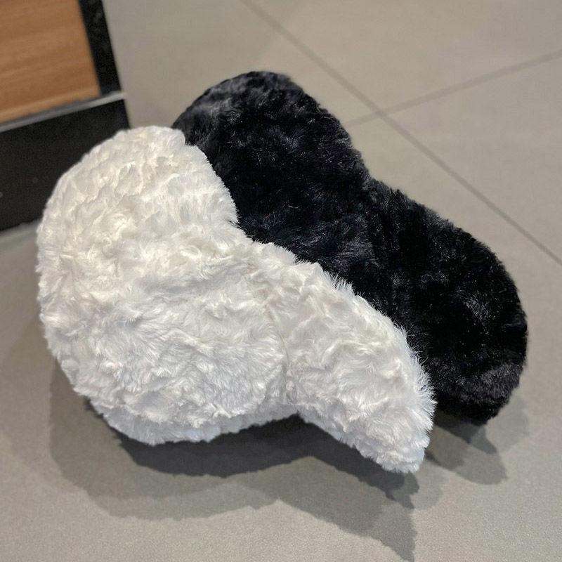 Lamb Wool Cap Children's Autumn and Winter Thickened Warm Sunshade Baseball Cap