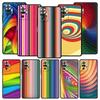 Phone Case Cover for Redmi 14C 10C Note 15 14 13 12 10 11 Pro Plus K40 Soft TPU Shockproof Fundas Shell Retro Rainbow Stripe Art