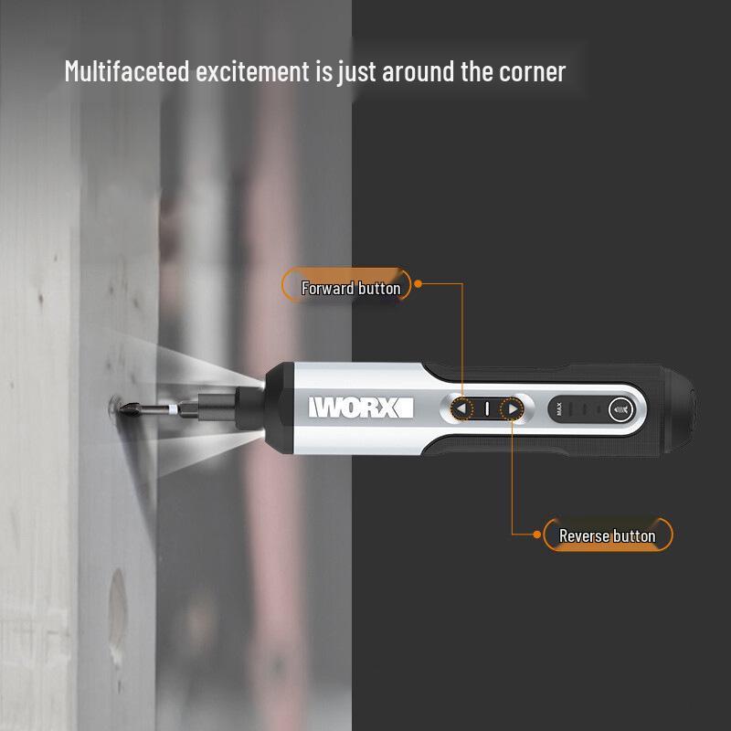 Worx WX240 Rechargeable Mini Electric Screwdriver - Multifunctional Household Tool