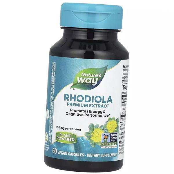 Экстракт Родиолы Розовой, Rhodiola Premium Extract, Nature's Way  60вегкапс (71344096)