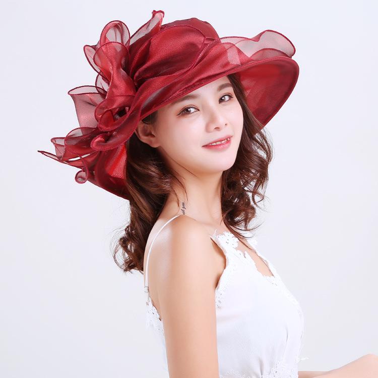 Women's Large Bowknot Mesh Sun Hat - Breathable Summer Protection for Outdoor Travel & Beach