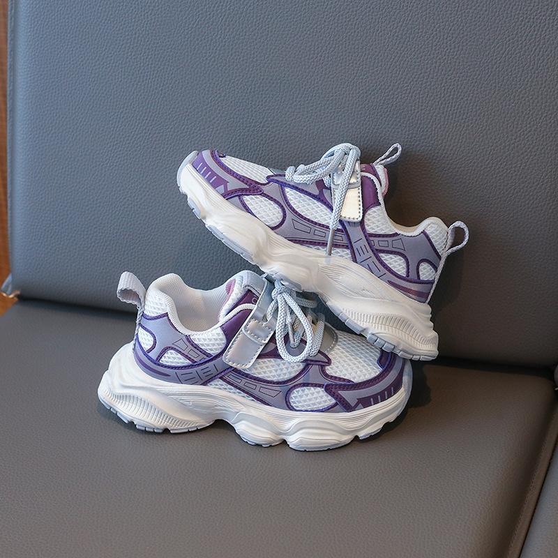 

Boys shoes 2025 new spring children s sports shoes girls dad shoes student shoes medium and older children s breathable mesh shoes 26