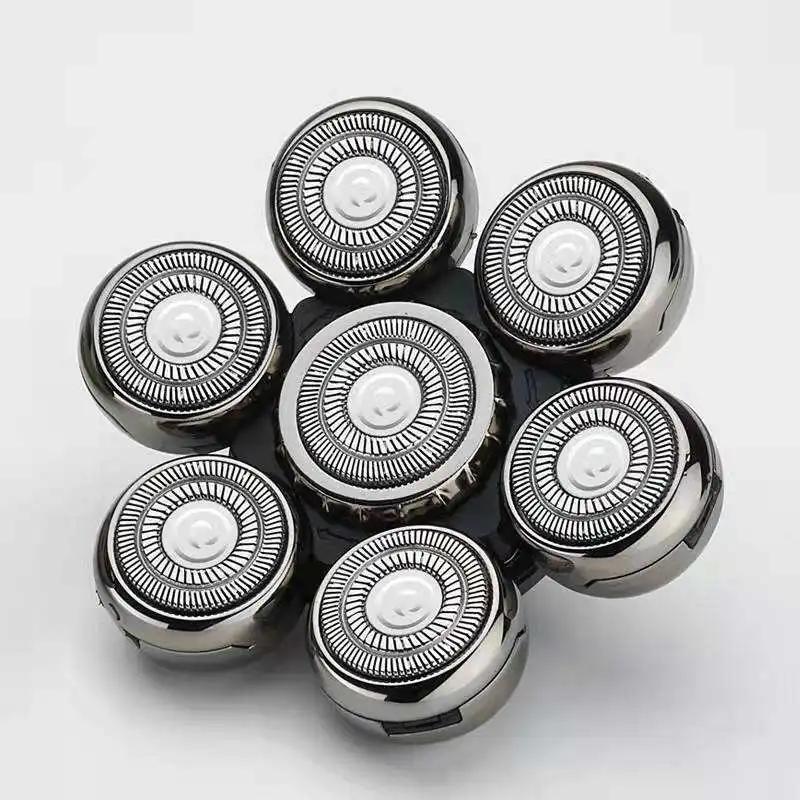 

Чоловічі змінні бритвені головки з 7 лезами, миючі електричні 7D-бритви, тримери, леза для різання Razor Head