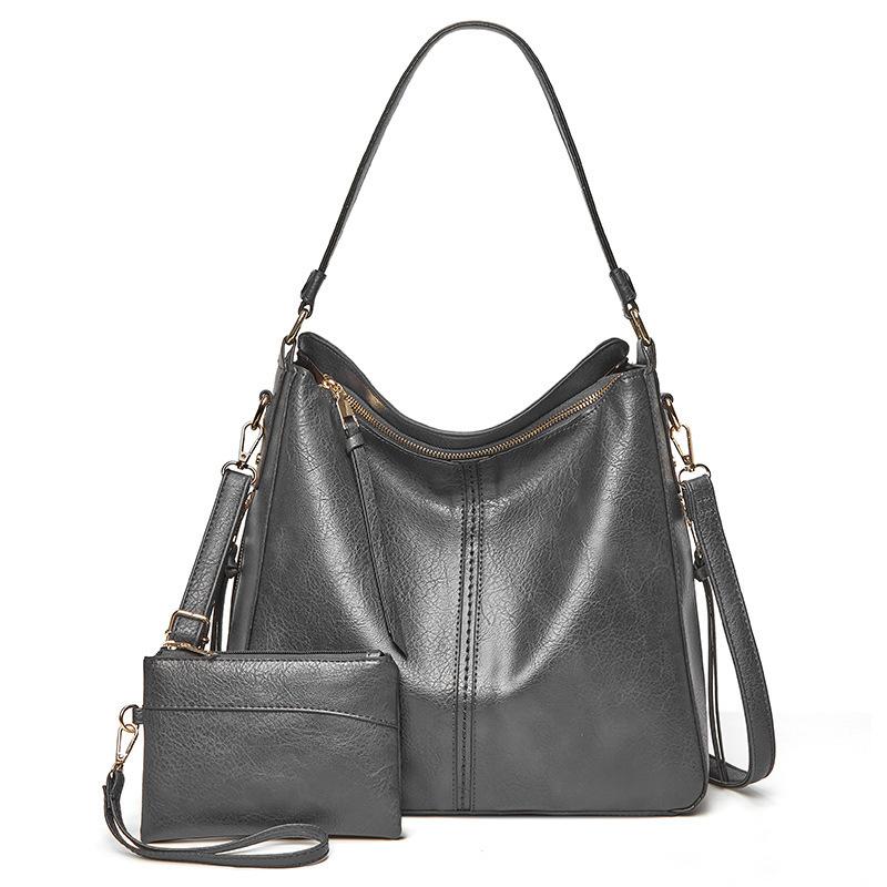 2025 Summer and Autumn Fashion Portable European and American Retro Trend Casual Women s Bag One Shoulder Crossbody Women s Bag темно-серого