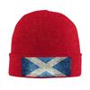 New Flag Of Scotland Grungy Vintage Version Warm Knitted Cap Hip Hop Bonnet Hat Autumn Winter Outdoor Beanies Hats For Unis