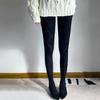 Women Hollowed Plaids Pattern Stockings Cotton Pantyhose Solid Color Winter Opaque Tights Bottoming Leggings Hosiery