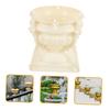 European Flower Pot Crafts Mold Desktop Decor Plastic Concrete Cement Mould Storage Box Epoxy Resin Molds for Garden