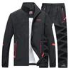 Abbigliamento sportivo da uomo primavera autunno Set da 2 pezzi Tuta sportiva Giacca da ginnastica Tuta da uomo