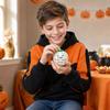 Halloween Pumpkin Press and Light-Up Ball, Glowing Toy