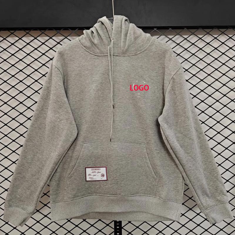 

New Retro Ajax Football Jersey Hoodie - Long Sleeve, Autumn/Winter, Plus Velvet XXL серый