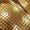 Colorful Laser Fish Scale Pattern Fabric Mermaid Gold Embossing for DIY Toy Decor Stage Performance Costume Fabric