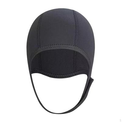 Czapka do nurkowania z neoprenu 3 mm, ochraniacz na uszy, gruba zimowa, ciepła czapka do pływania, do żeglowania