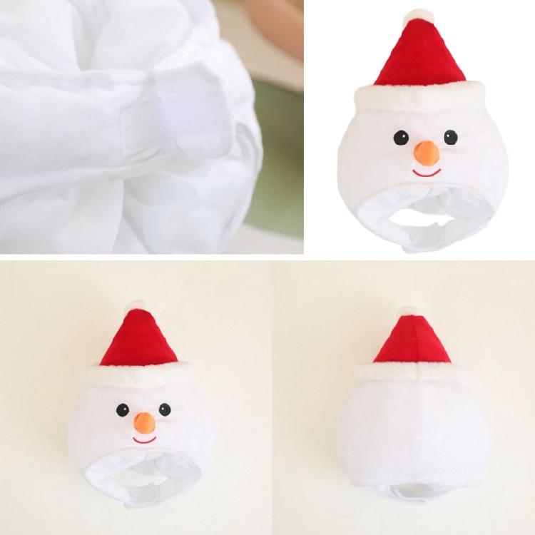 Plush Snowman Headgear Christmas Hat for Adults Warm Winter Festives Accessory Comfortable Santa Costume Headgear