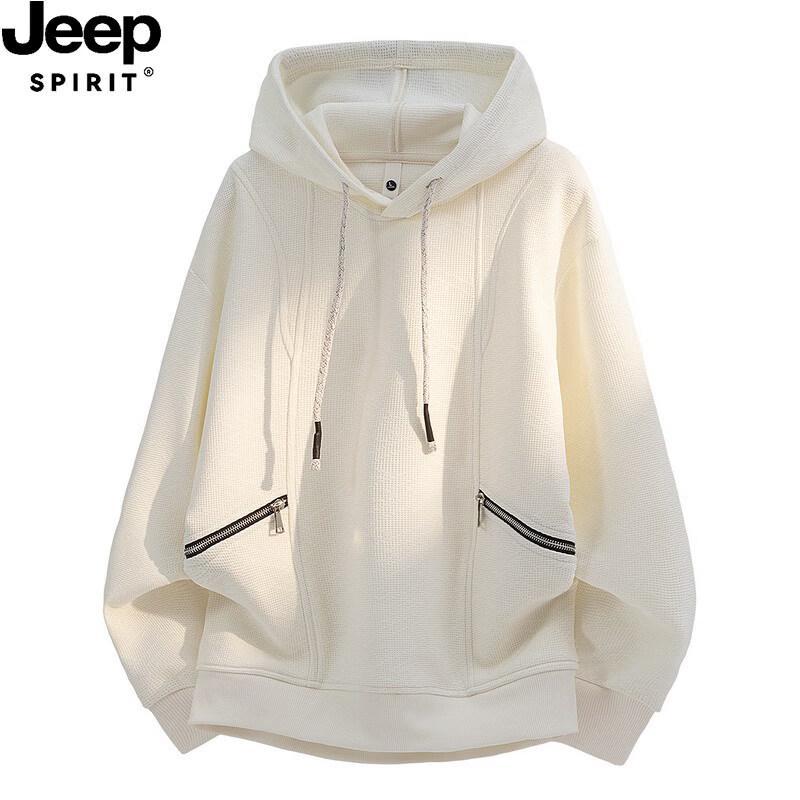 JEEP SPIRIT Men s Hooded Pullover Sweatshirt M