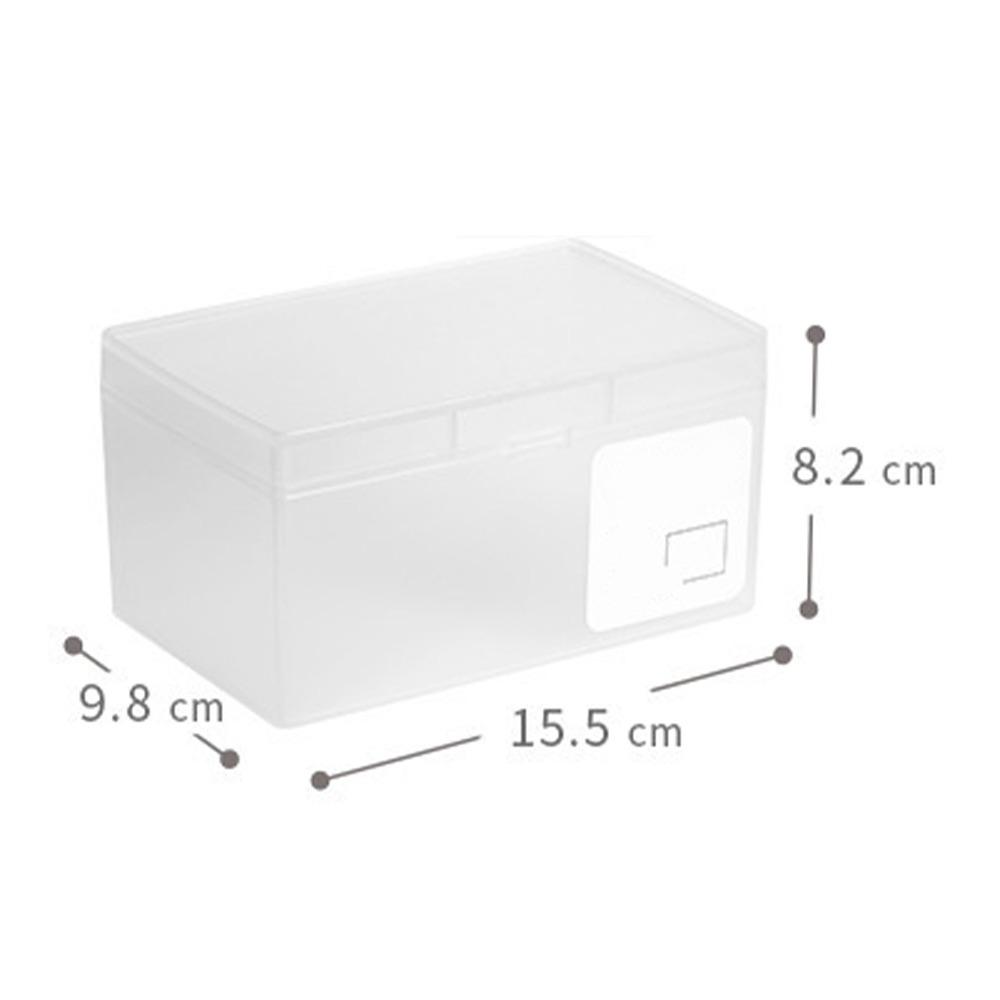 Collecting Small Items Clear Card Storage Box Stackable PP Cosmetic Organizer Portable Rectangle Plastic Card Box Home Use