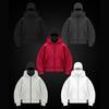 2026 foreign trade light board hooded men's sweater zipper jacket double hat men's and women's spring, autumn and winter tops men's