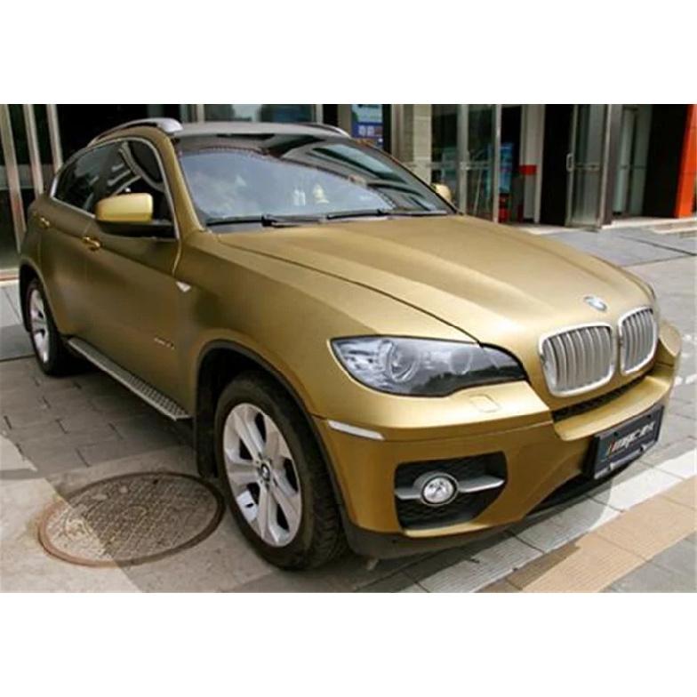 Gold Matte Vinyl Wrap Film for Car Motorcycle Waterproof DIY Sticker for Auto Hood and Exterior