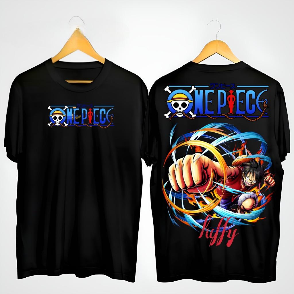 Neutral Adult Premium T-Shirt Luffy Red Neutral Adult Clothing Summer New Vintage Fashion Men's and Women's Streetwear