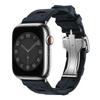 Original Soft Rubber Strap for Apple Watch Band 49mm 45mm 41mm 44mm 42mm 38mm Metal Buckle Bracelet for IWatch