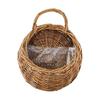 Wandmontierter Pflanzen Blumen Weidenkorb Hängender Halter Outdoor Blumentopf