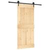 VidaXL Porte coulissante et kit de quincaillerie 90x210 cm pin massif, porte intérieure, porte de grange intérieure 3203202