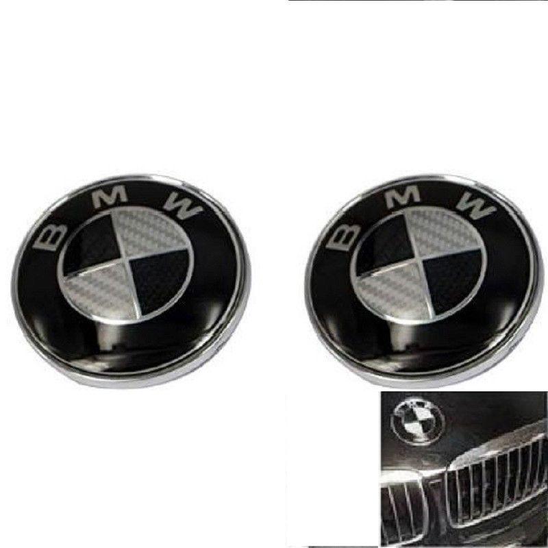 Replacement Carbon Fiber Bmw Emblem Badge 82mm Front Hood Trunk Logo For Most Bmw Models
