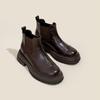 Short Boots Women's Large Size Retro Chelsea Women's Boots New Autumn and Winter British Style Ankle Boots Women's Shoes