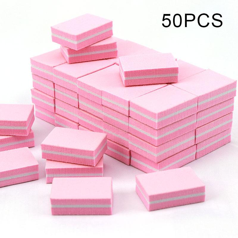 50Pcs Mini Buffing Sanding Files Block Pedicure Manicure Care Nail Art Buffer Polish Manicure Pedicure Nail File 100/180