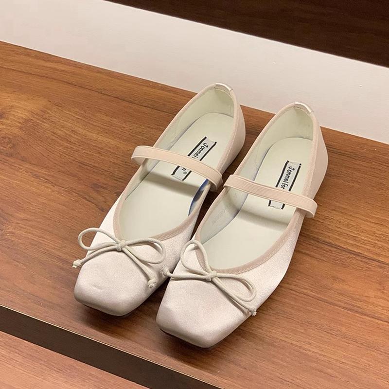 Fashion SUOJIALUN 2025 Spring New Candy Color Women Flat Shoes Fashion Round Toe Ladies Elegant Mary Jane Shoes Soft Ballerina Shoes