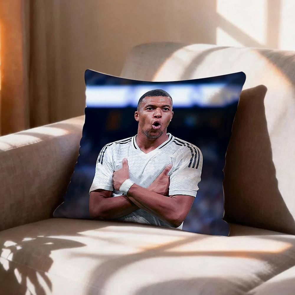 FOOTBALL K-Kylian Mbappé Pillow Case Pattern Printed Pillowcase For Living Room Sofa Cushion Cover